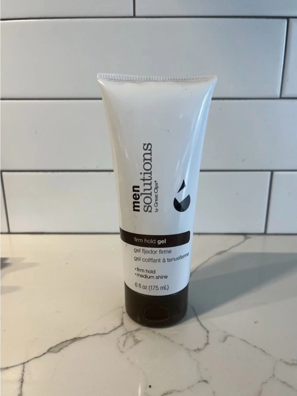 Great Clips Men Solutions Firm Hold Gel Medium Shine 6 fl oz New
